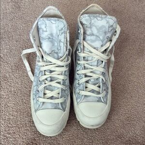 Stylish Gray High-Top Converse Sneakers